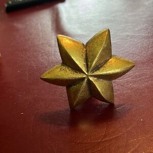 Gold Star Shaped Curtain Tie Backs